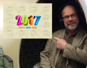 man pointing at 2017 calendar